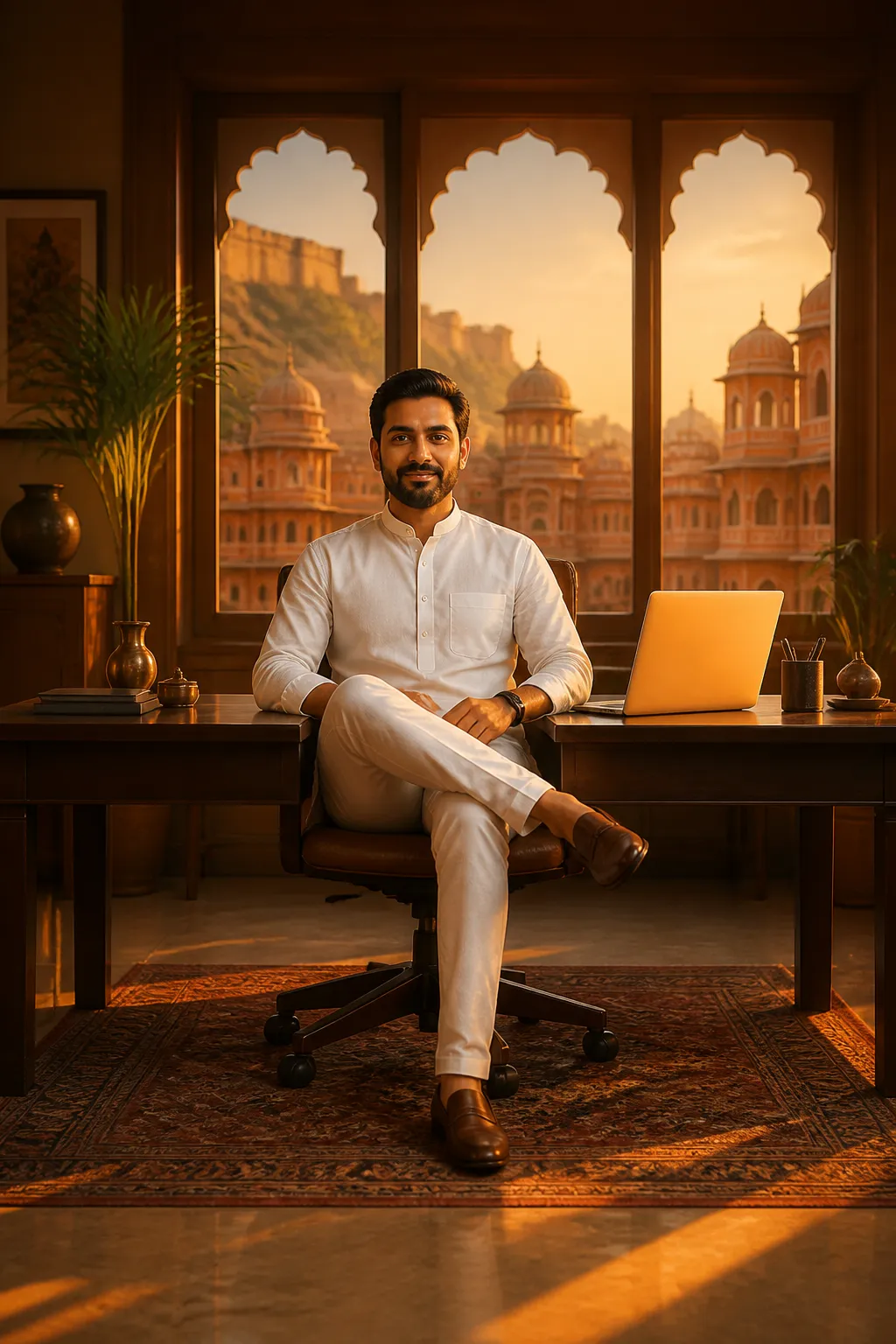 VgrowAI founder working from Jaipur, Rajasthan